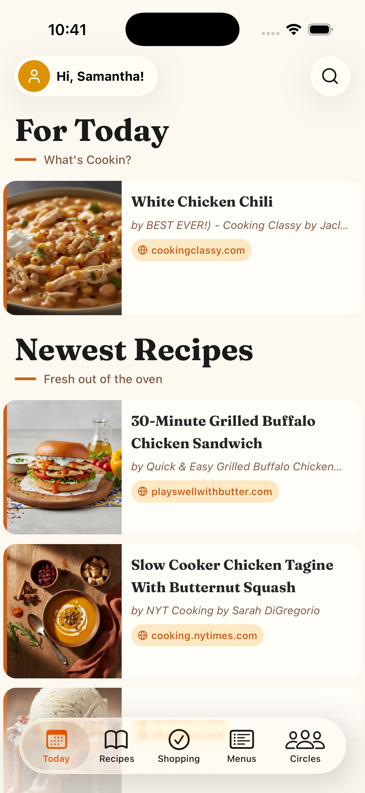 Home Screen Screenshot